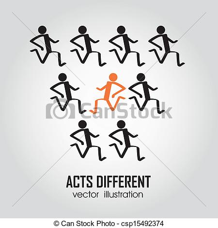 Different Person Running In The Same    Csp15492374   Search Clipart