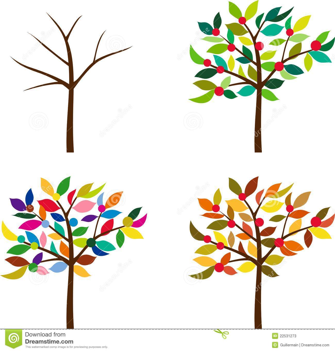 Same Tree In Different Seasons Stock Photos   Image  22531273