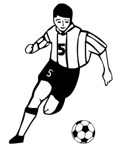Soccer Player 06   Http   Www Wpclipart Com Recreation Sports Soccer