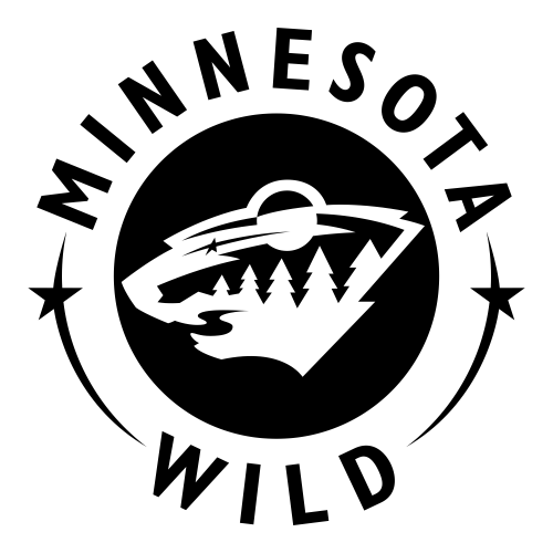 Black Minnesota Wild Alternate Logo 2000 Present Iron On Sticker  Heat