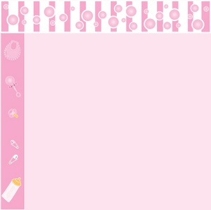 Baby Shower Pink Background Free Clipart Borders For Baby
