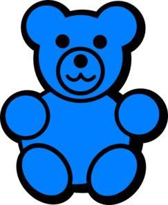 Blue Bear Clip Art At Clker Com   Vector Clip Art Online Royalty Free