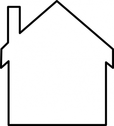 House Silhouette Clip Art Vector Free Vector Graphics   Vector Me