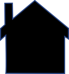 House Silhouette Vector Clipart