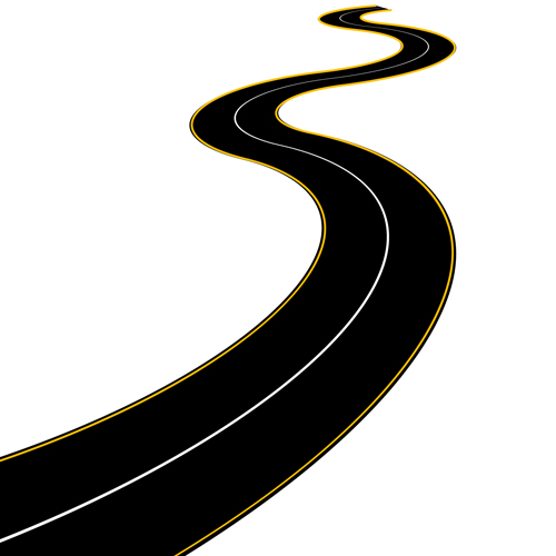 Different Winding Road Design Vector 05 Traffic Free Download Clipart