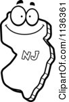 State Of New Jersey Character Outlined Mad New Jersey State Character