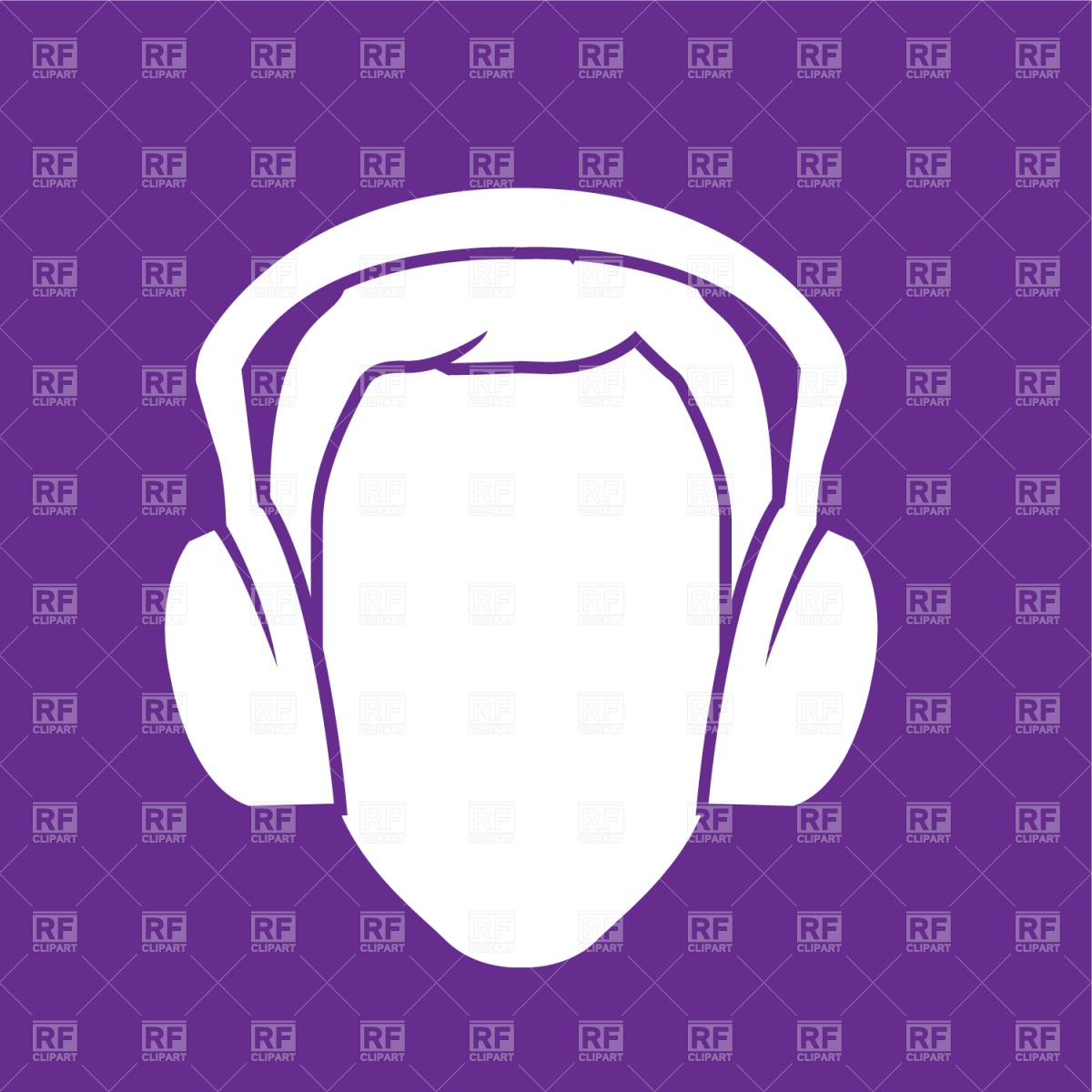 Dj With Headphones Icon 1494 Download Royalty Free Vector Clipart