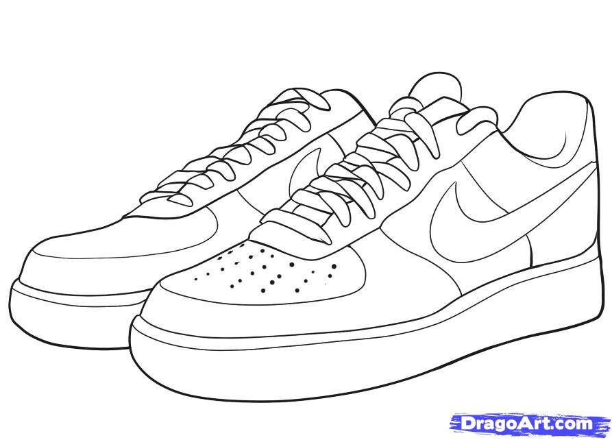 How To Draw Nike How To Draw Air Force Ones Step By Step Fashion