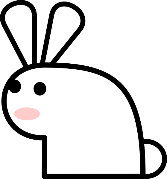 Cute Rabbit Clipart  Rabbit Clip Art