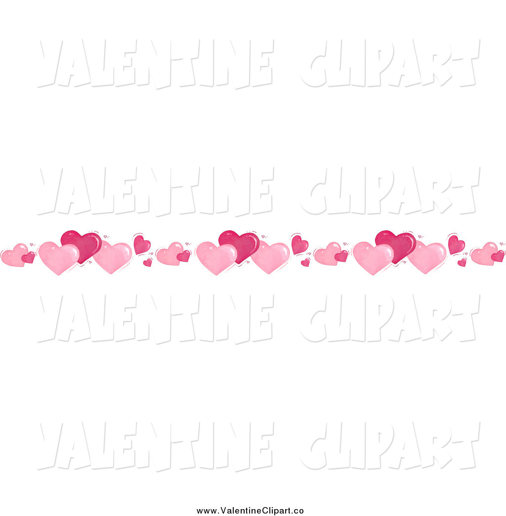 Border Of Valentine Hearts Valentine Clip Art Gina Jane