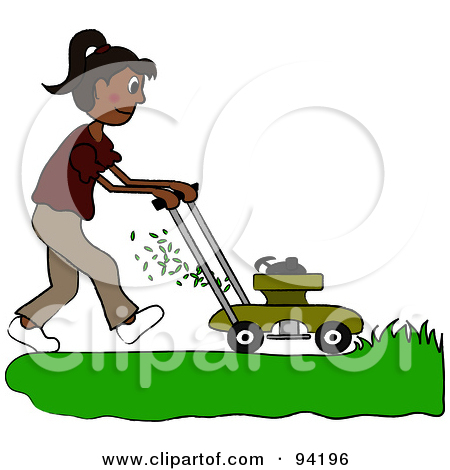 Free  Rf  Clipart Illustration Of A 3d Green Lawn Mower By Kj