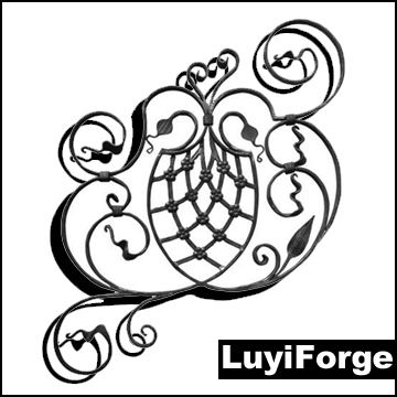 Hand Forged Wrought Iron Reflection Tree Clipart