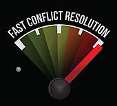 Fast Conflict Resolution   Clipart Graphic