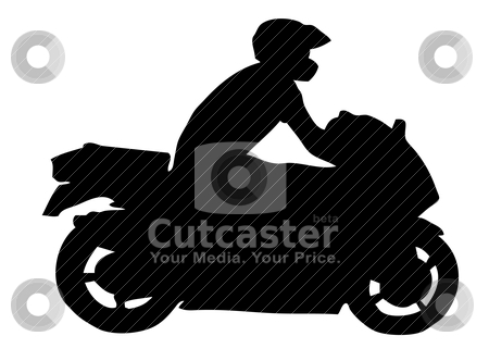 Motorcycle Silhouette Stock Vector Clipart Motorcycle Silhouette By