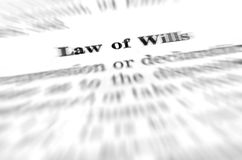 Law Of Wills And Testaments Royalty Free Stock Photography