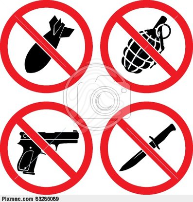 No Weapons Clipart