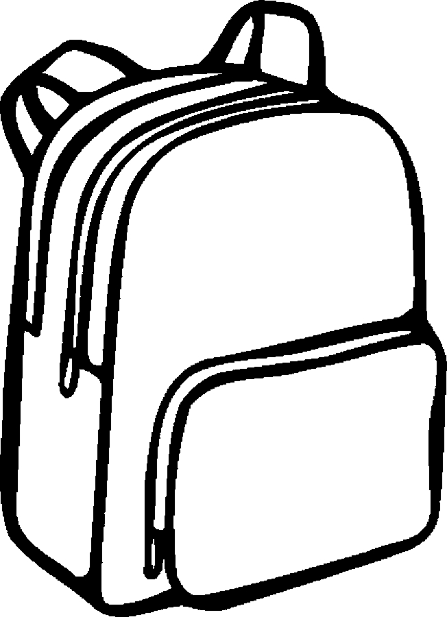 Backpack 06 Free Printable School Supplies Coloring Pages