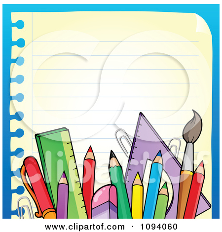 School Supplies Borders And Frames   Clipart Panda   Free Clipart