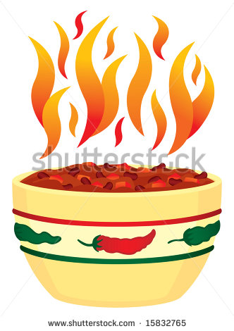 Red Hot Chili Bowl With Flames Illustration   15832765   Shutterstock