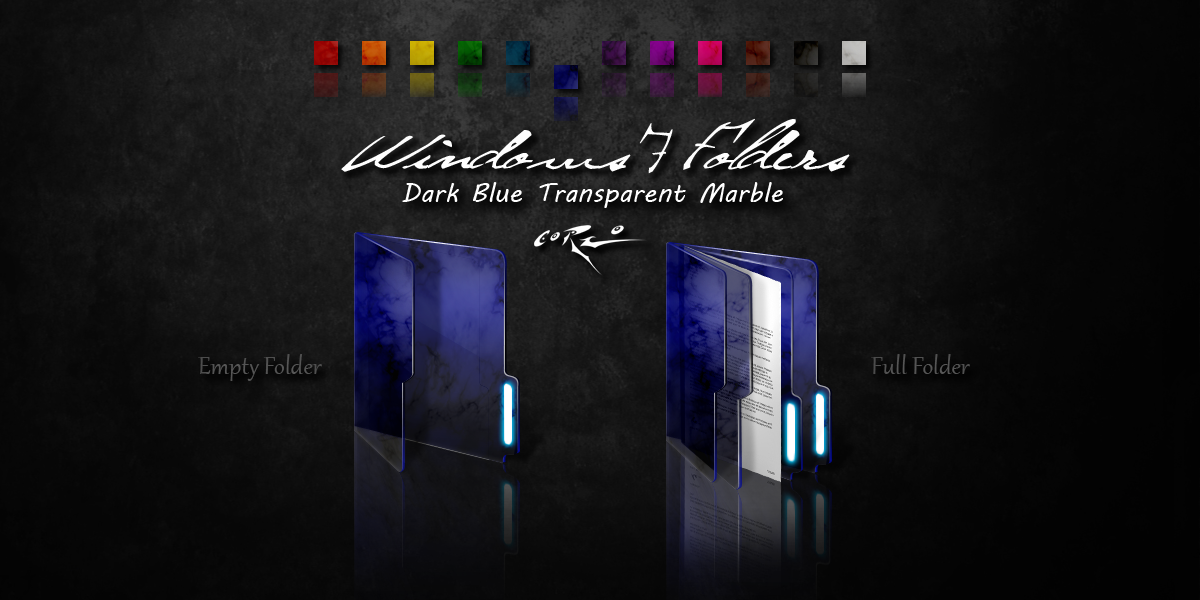 Blue Folder Icon Windows 7 Dark Blue Windows 7 Folders By