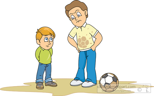 Family   Father Angry At Boy For Making Mess   Classroom Clipart