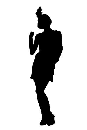 1920s Silhouette   Flapper Silhouette 2   1920 S  Age Of Elegance And