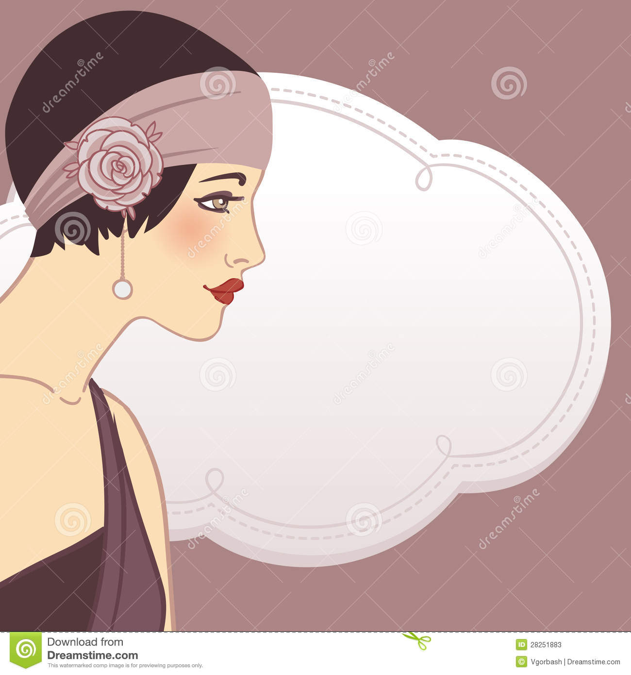Gallery For   1920s Flapper Clip Art