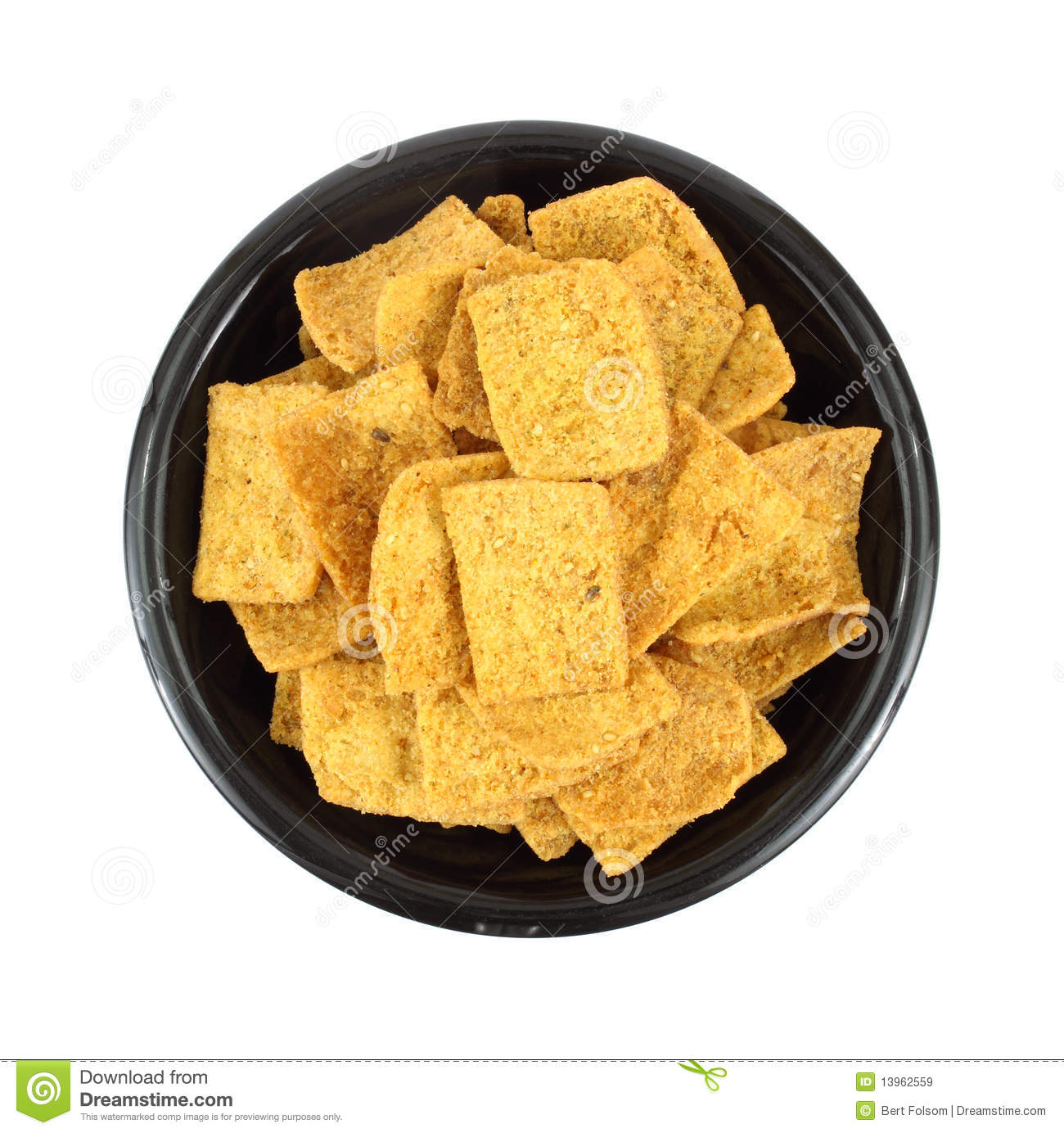 Pita Chips In A Black Bowl Royalty Free Stock Images   Image  13962559