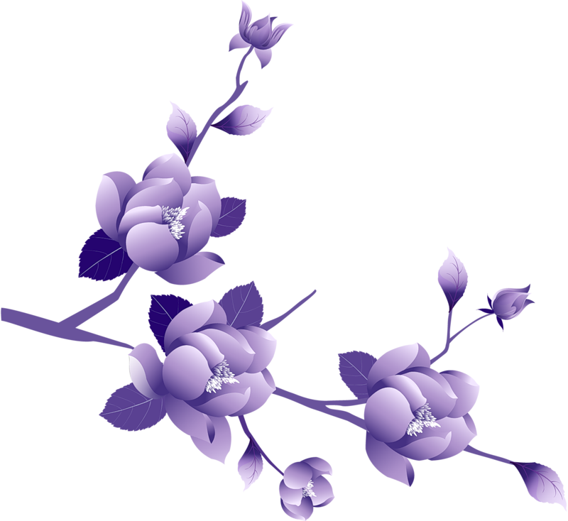 Purple Flower Clipart   Cool Eyecatching Tatoos