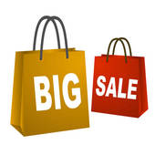 Big Sale Shopping Bags   Clipart Graphic