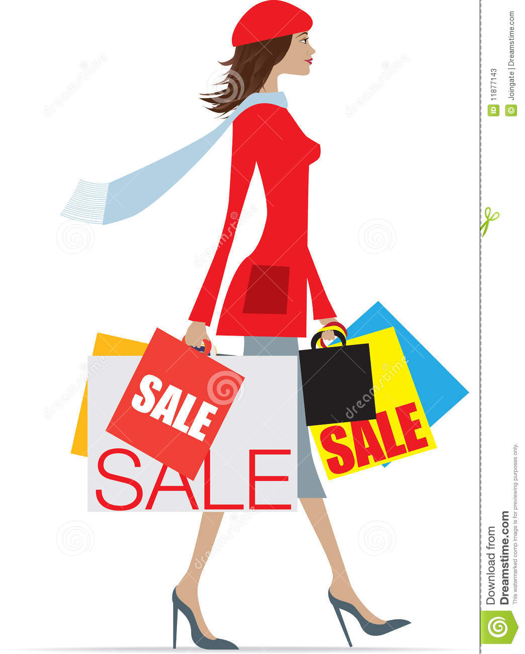 Sales Shopping Woman Stock Photos   Image  11877143