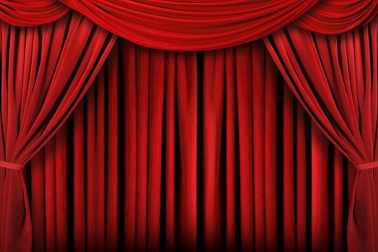 Movie Curtains Background Image