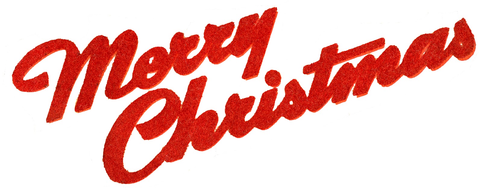 Retro Typography   Flocked Merry Christmas   The Graphics Fairy