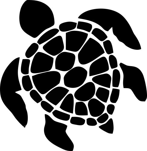 Silhouette Turtle Silhouette Clip Art Sea Turtles Girls Stickers