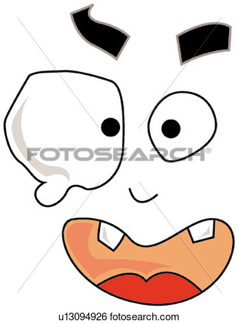 Astonished Face  Fotosearch   Search Clip Art Drawings Fine Art