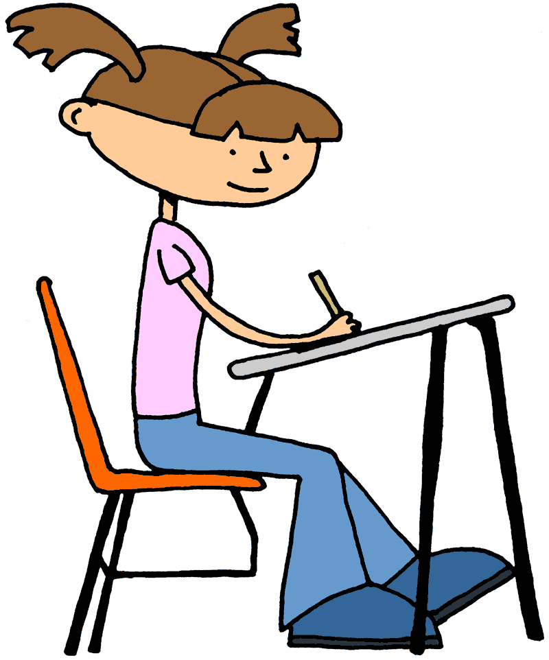 Girl Studying Clipart   Cliparts Co