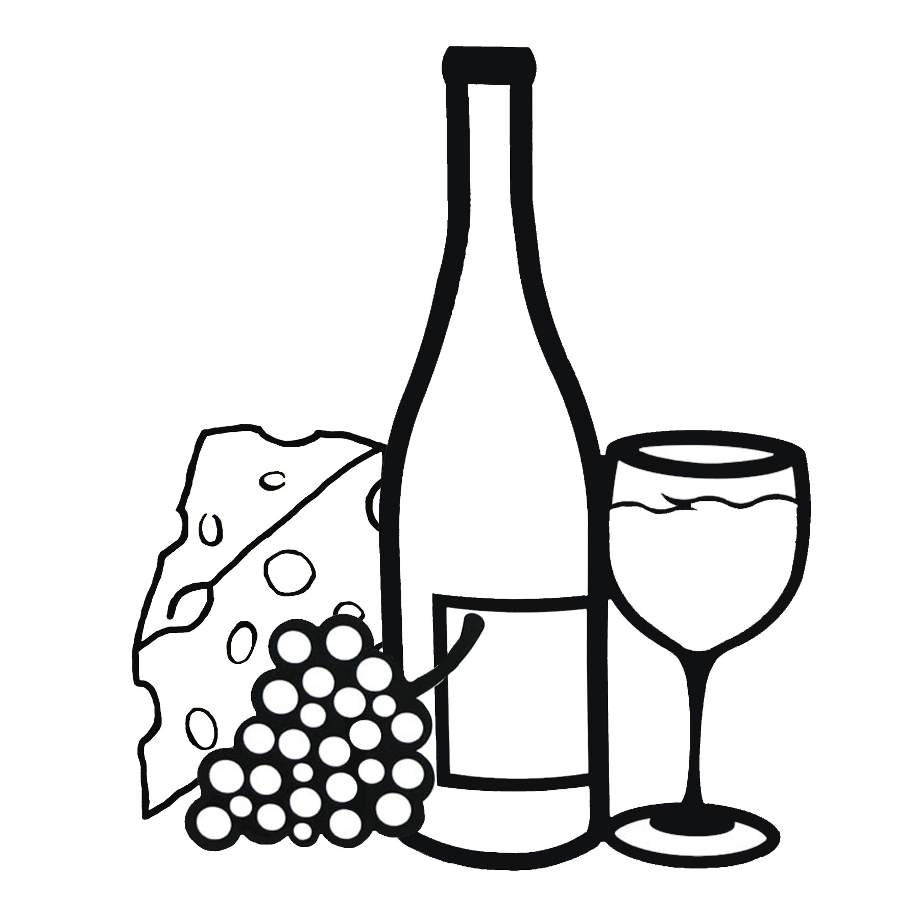 Wine And Cheese Clip Art