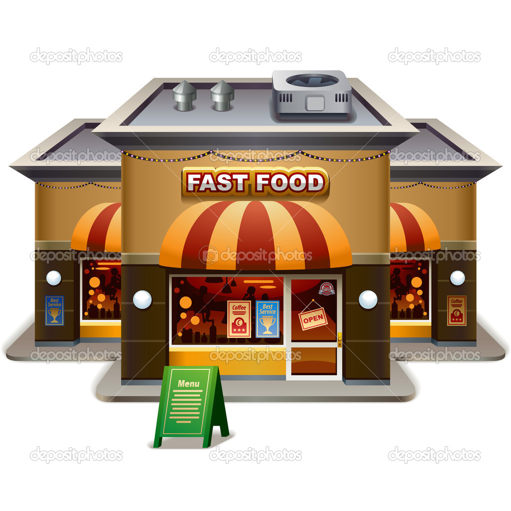 Fast Food Restaurant   Stock Vector   Yesman  35396179
