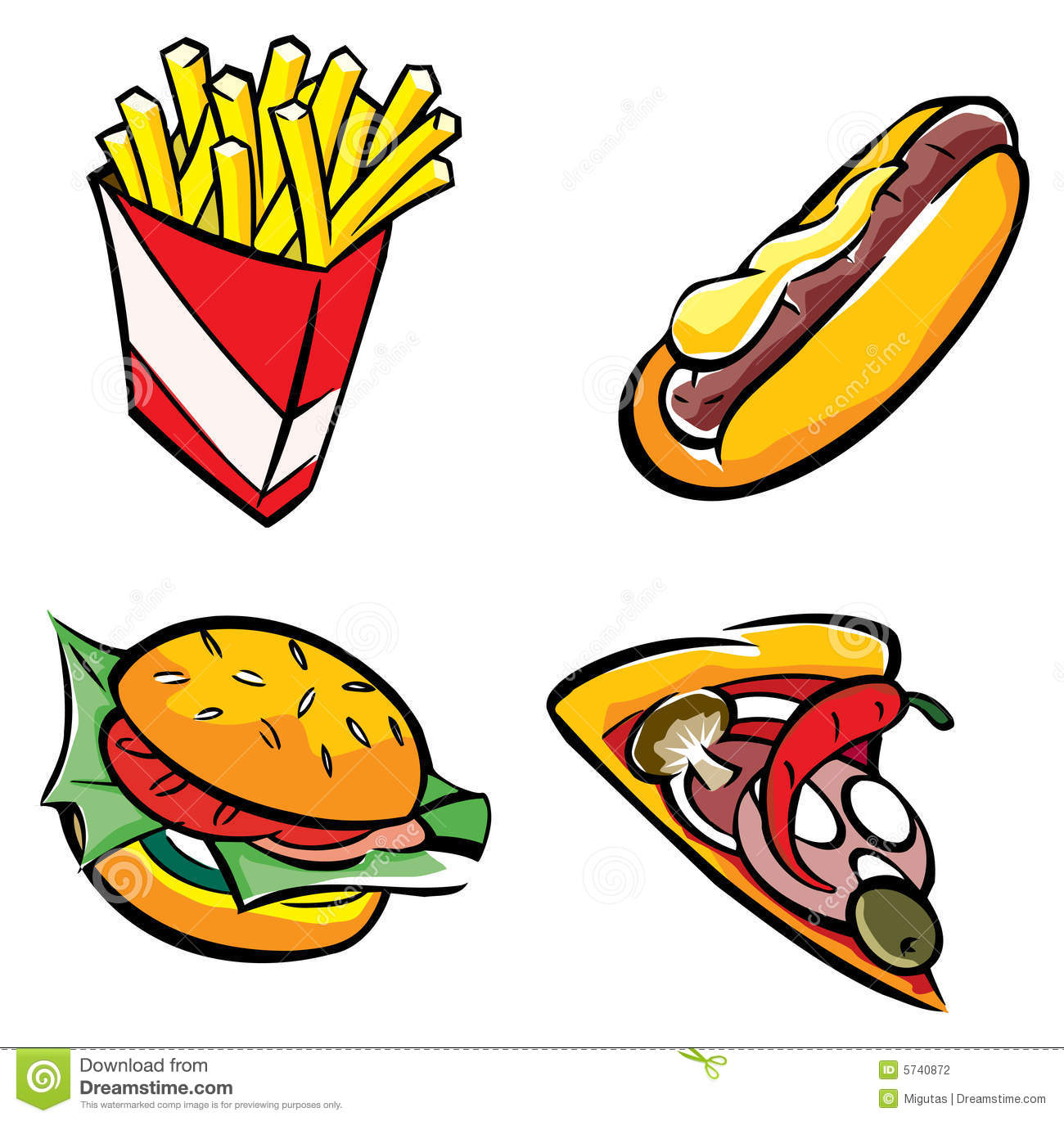 Fast Food Stock Photography   Image  5740872