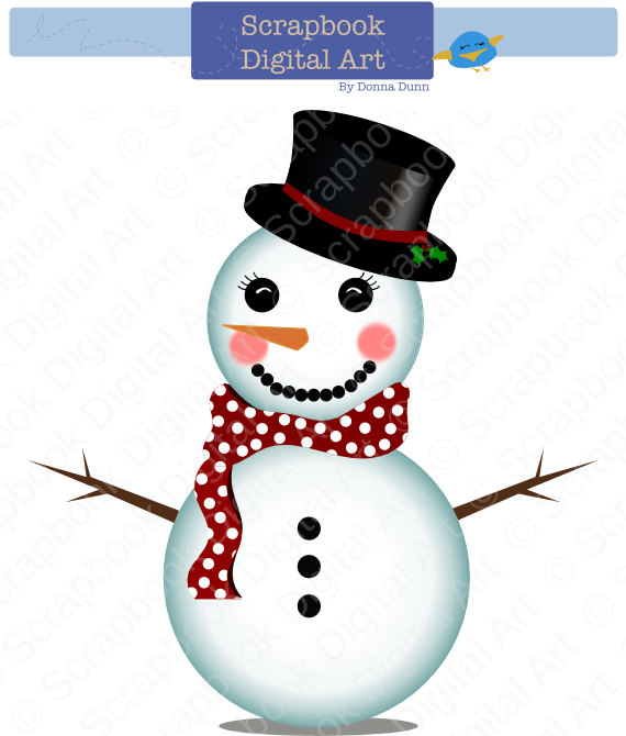Clip Art   Snowman Clipart  Cute Christmas Snowman Christmas Clip Art