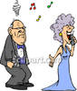 Old Man Impatient With His Wife Who Is On The Phone Clipart Image