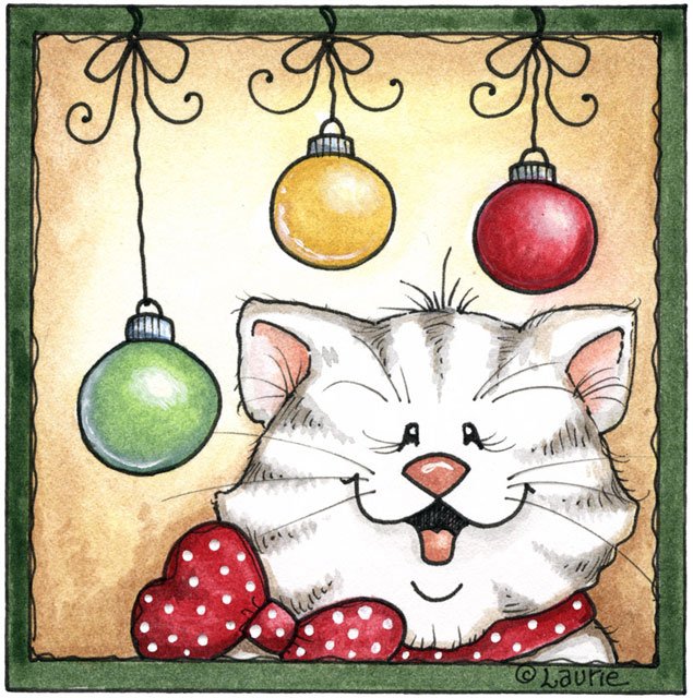 Cats   Cats   Animals   Postcards   Christmas Wallpapers Free Clipart
