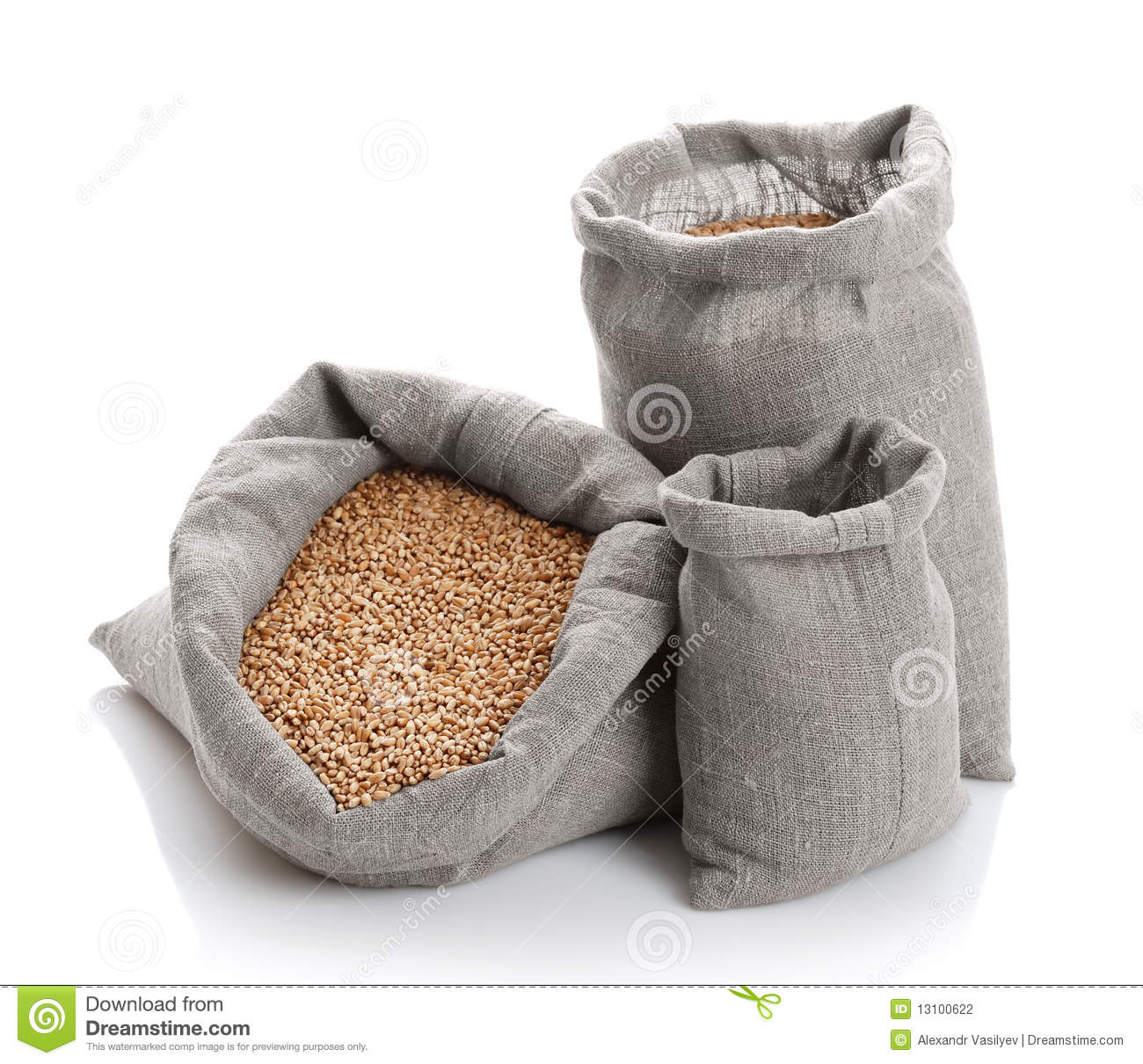 More Similar Stock Images Of   Grain Of The Wheat In Bags