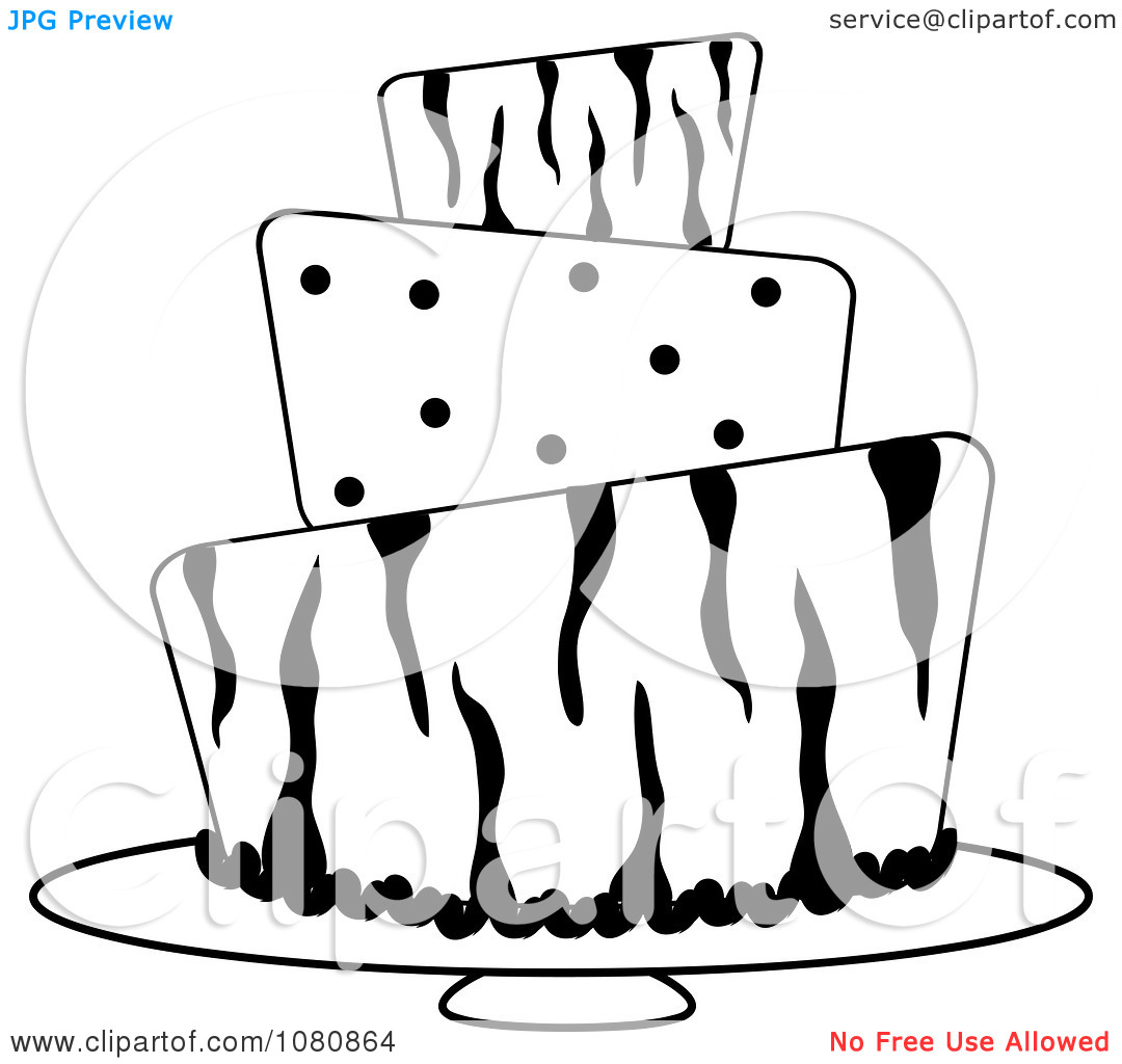 Of Cake Clipart Black And White   Clipart Panda   Free Clipart Images