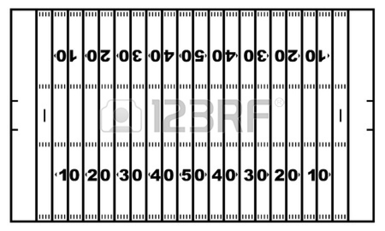 Football Field Black And White   Clipart Panda   Free Clipart Images