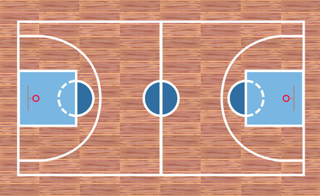 Basketball Court Graphic Illustration Art Prints And Posters By