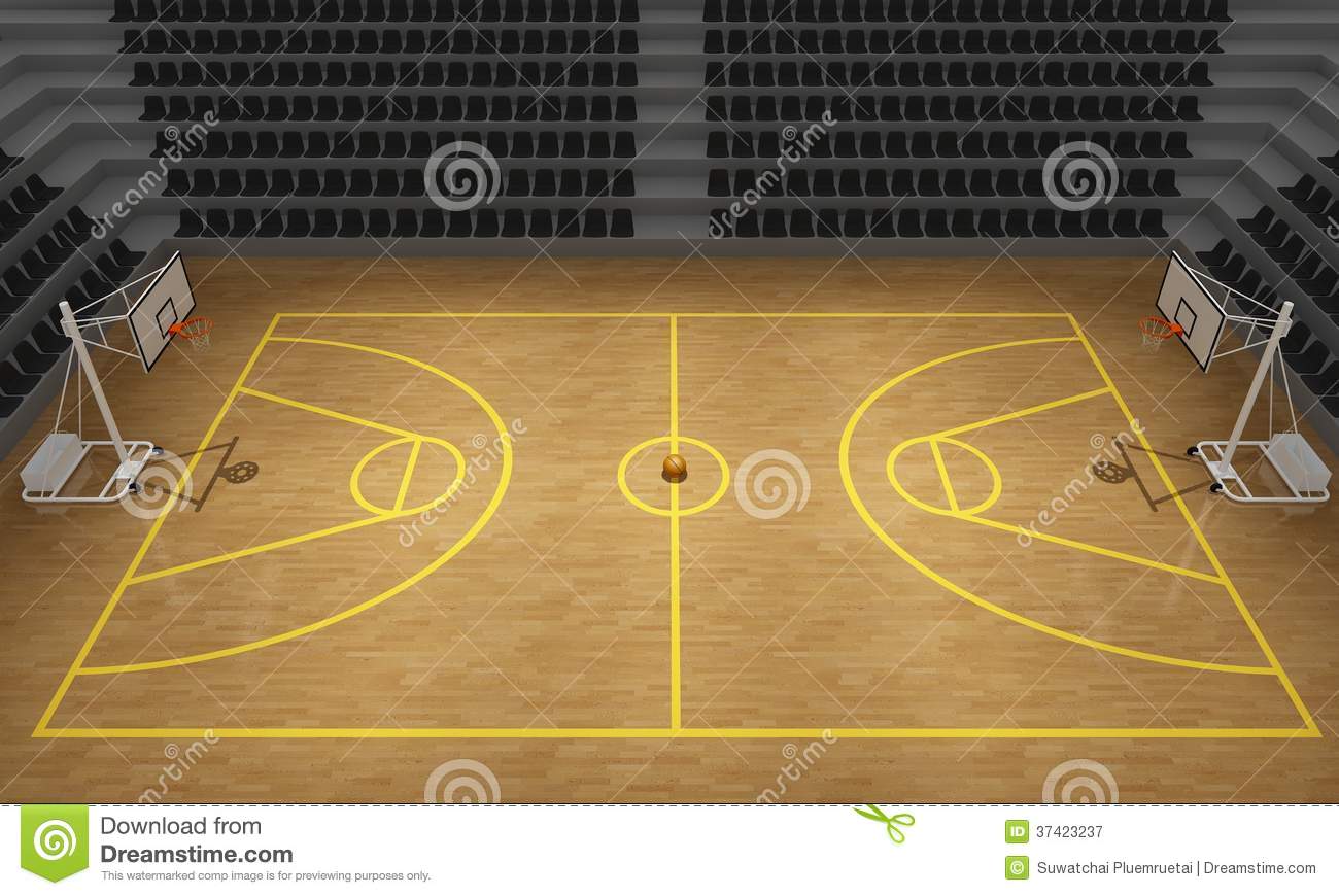 Basketball Stadiumbasketball Court 3d Render