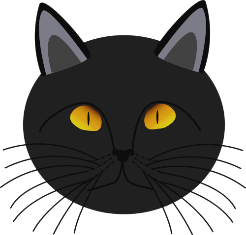 Black Cat Face   Http   Www Wpclipart Com Holiday Halloween Cat More