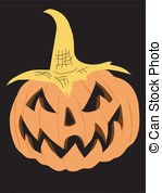 Smirk Pumpkin Vector Clipart And Illustrations