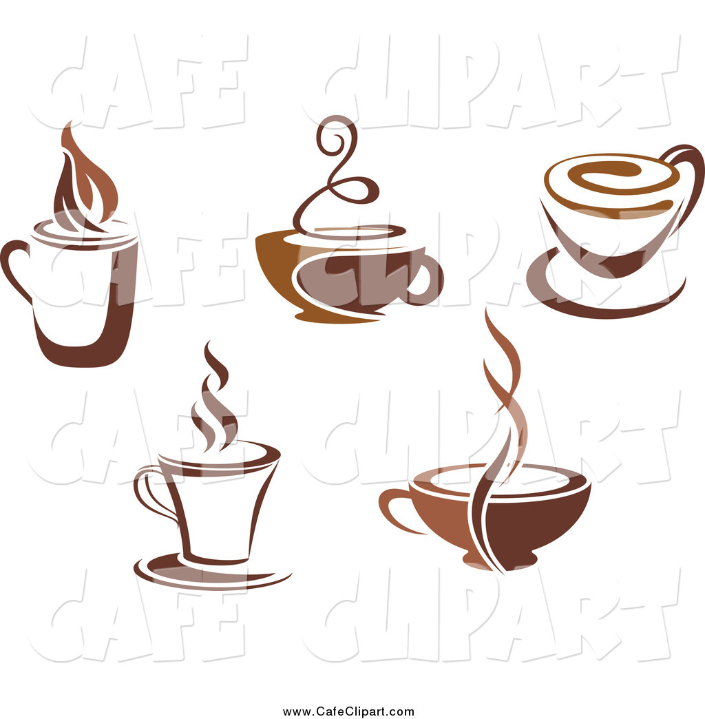 Vector Clip Art Of Brown Coffee Cup Designs By Seamartini Graphics